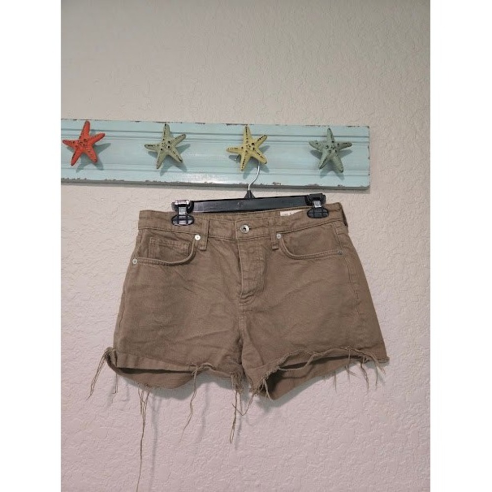 Rag & Bone Green Denim Shorts
